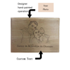 Imagen de Regalos personalizados con marco de madera para fotos impresas a mano para sus seres queridos