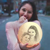 Picture of Magic 3D Personalized Photo Moon Lamp with Touch Control Gift for Christmas (10cm-20cm)