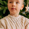 Bild von Halskette aus 925er Sterlingsilber mit benutzerdefinierter Weihnachtsglocke