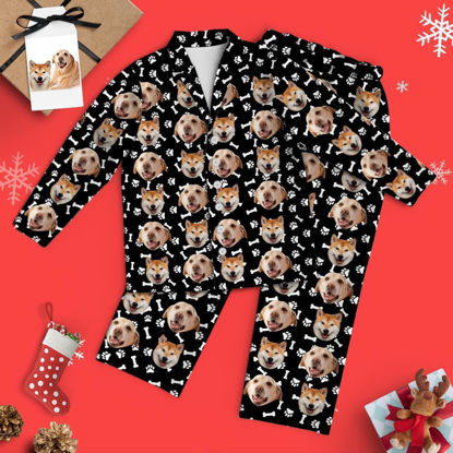 Image de Pyjamas de Noël personnalisés pour animaux de compagnie Cadeaux de Noël personnalisés pour vos animaux de compagnie