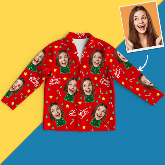 Picture of Custom Christmas Pajamas Custom Christmas Tree Pajamas Custom Pajamas Gifts