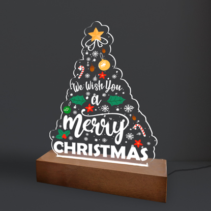 Bild von Frohes Weihnachtsbaum-Nachtlicht-Geschenk für Weihnachten