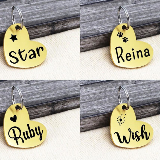 Picture of Personalized Cat And Dog Name Tag With Telephone Number