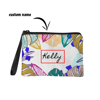 Picture of Custom Colorful Leaves Portable Coin Purse Personalized Name Coin Purse Personaliezed Gifts