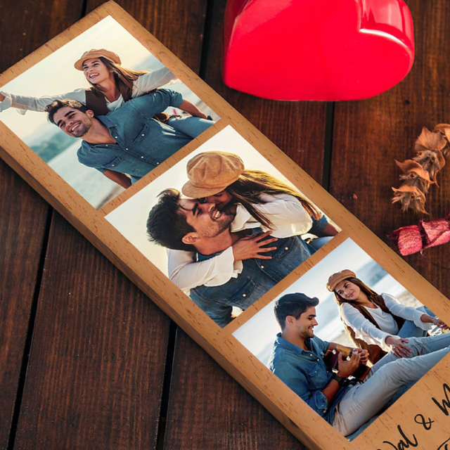 Picture of Custom Wooden Photo Frame Personalized Photo Printed Wood Anniversary Gift