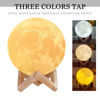 Image de Lampe de lune 3D personnalisée avec mots tactiles à commande tactile (10cm-20cm) | Lampe de lune personnalisée avec photo et texte | Meilleure idée de cadeau pour un anniversaire, Thanksgiving, Noël, etc.