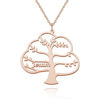 Imagen de Collar personalizado con el nombre del árbol de la vida familiar en plata de ley 925