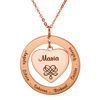 Imagen de Collar personalizado para abuela/madre con piedras de nacimiento en plata de ley 925