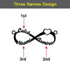 Image de Infinity Sterling Silver Custom Made Any Name Pendant Necklace - Personnalisez avec n'importe quel nom ou pierre de naissance | Collier Prénom Personnalisé Argent 925