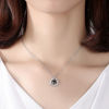 Image de Collier de nom commémoratif personnalisé avec "Joyeux anniversaire" en 100 langues - Personnalisez avec n'importe quelle photo | Collier Photo Personnalisé en Cuivre ou Argent 925