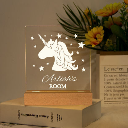 Afbeeldingen van Eenhoorn nachtlicht | Personaliseerde het met de naam van uw kind | Beste cadeaus idee voor verjaardag, Thanksgiving, Kerstmis etc.