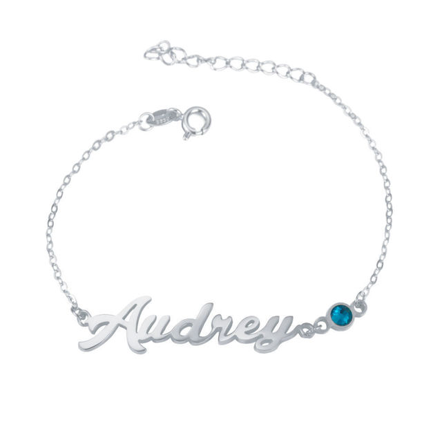 Picture of 925 Sterling Silver Personalized Name Bracelet