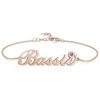 Picture of 925 Sterling Silver Personalized Birthday Gift Name Bracelet
