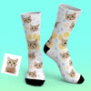Image de Personalisierte Foto-Socken für Tierliebhaber – personalisierte lustige Foto-Gesichts-Socken für Männer und Frauen – bestes Geschenk für die Familie