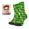 Image de Chaussettes photo personnalisées avec cheval chanceux - Chaussettes personnalisées avec photo amusante pour hommes et femmes - Meilleur cadeau pour la famille