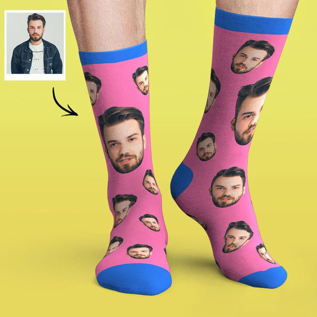 Picture of Custom Face Socks Colorful Candy Series