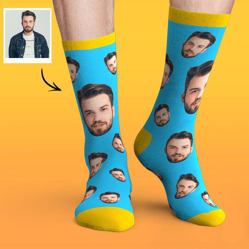 Custom Face Socks Colorful Candy Series - Personalized Gifts & Engraved ...