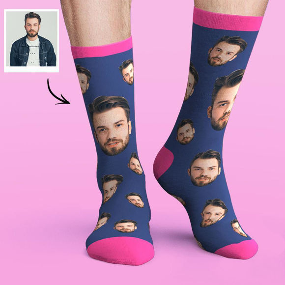 Picture of Custom Face Socks Colorful Candy Series