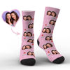 Imagen de Calcetines de cara personalizados para mejores amigos Calcetines de fotos 