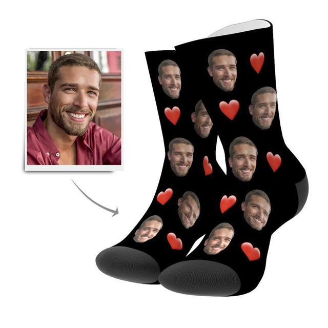 Picture of Custom Face Socks For Gift - Colorful