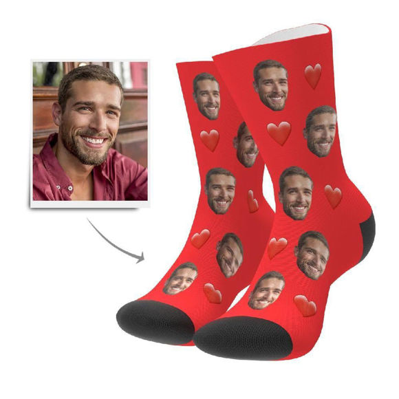 Picture of Custom Face Socks For Gift - Colorful