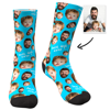 Picture of Custom Face Photo Socks - Best Dad Ever