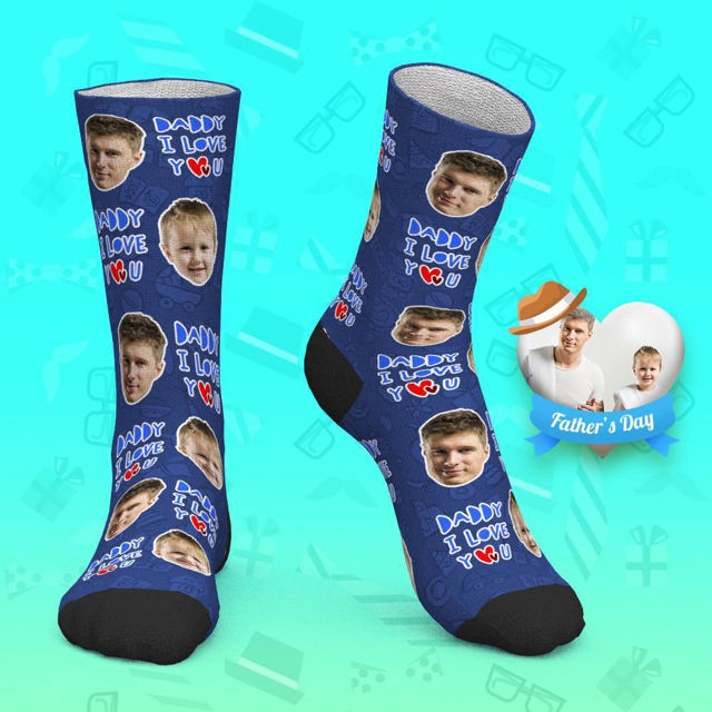 Picture of Custom Face Socks - Love Daddy