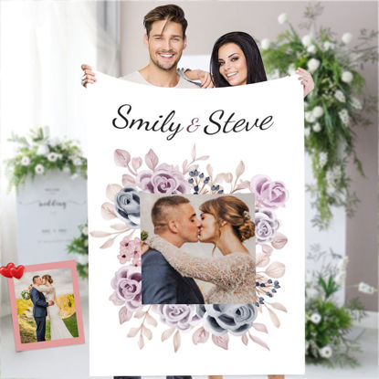 Afbeeldingen van Personalized Wedding Blankets | Custom Photo Blanket | Coulpe Gifts | Best Gifts Idea for Birthday, Thanksgiving, Christmas etc.