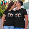 Image de T-shirt Photo Personnalisé à Manches Courtes - T-Shirt Personnaliser Visage Drôle pour Femme et Homme