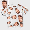 Image de T-shirt personnalisé à manches courtes avec photo - T-shirt personnalisé de copie de visage drôle personnalisé Ajoutez votre image