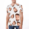 Image de T-shirt personnalisé à manches courtes avec photo - T-shirt personnalisé de copie de visage drôle personnalisé Ajoutez votre image