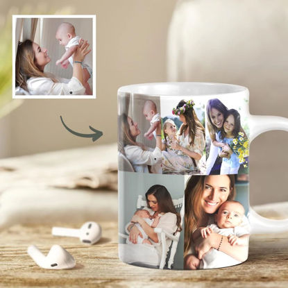 Afbeeldingen van Personalized 10 Photo Puzzle Mugs | Ceramic Mugs Best Gifts | Funny Gift Ideas for Birthday, Thanksgiving, Christmas etc.