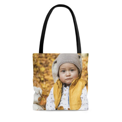 Image de Personnalisez avec votre sac fourre-tout avec les photos de votre bébé | Meilleure idée cadeau pour un anniversaire, Thanksgiving, Noël, etc.