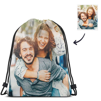 Image de Sac à Cordon Personnalisé Photo Sportpack | Meilleure idée de cadeau pour un anniversaire, Thanksgiving, Noël, etc.