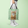 Image de Éléments de marguerite de sac fourre-tout photo pour le haut du corps pour animaux de compagnie personnalisés avec couleur de fond personnalisée | Meilleure idée de cadeau pour un anniversaire, Thanksgiving, Noël, etc.