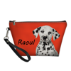 Image de Sac cosmétique portable personnalisé avec photo de chiot | Trousse de maquillage personnalisée pour animaux de compagnie | Photo et nom d'animal de compagnie personnalisés | Cadeaux personnalisés pour maman animal de compagnie | Meilleure idée de cadeau pour un anniversaire, Thanksgiving, Noël, etc.