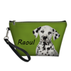 Image de Sac cosmétique portable personnalisé avec photo de chiot | Trousse de maquillage personnalisée pour animaux de compagnie | Photo et nom d'animal de compagnie personnalisés | Cadeaux personnalisés pour maman animal de compagnie | Meilleure idée de cadeau pour un anniversaire, Thanksgiving, Noël, etc.