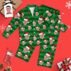 Image de Pyjama de Noël personnalisé Cadeaux de Noël personnalisés pour votre petit ami - Pyjama unisexe personnalisé avec copie faciale - Meilleur cadeau pour la famille, un ami