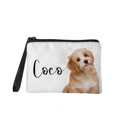 Image de Porte-monnaie portable photo personnalisé | Porte-monnaie personnalisé avec photo pour animal de compagnie | Photo et nom d'animal de compagnie personnalisés | Cadeaux personnalisés pour les amoureux des animaux | Meilleure idée de cadeau pour un anniversaire, Thanksgiving, Noël, etc.