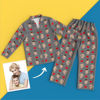 Image de Pyjama complet coloré d'amour personnalisé - Pyjama unisexe avec copie de visage personnalisé - Meilleur cadeau pour la famille, un ami