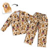 Image de Cadeau de pyjama pour animaux de compagnie multi-avatar coloré personnalisé - Pyjama unisexe avec copie de visage personnalisé - Meilleur cadeau pour la famille, un ami