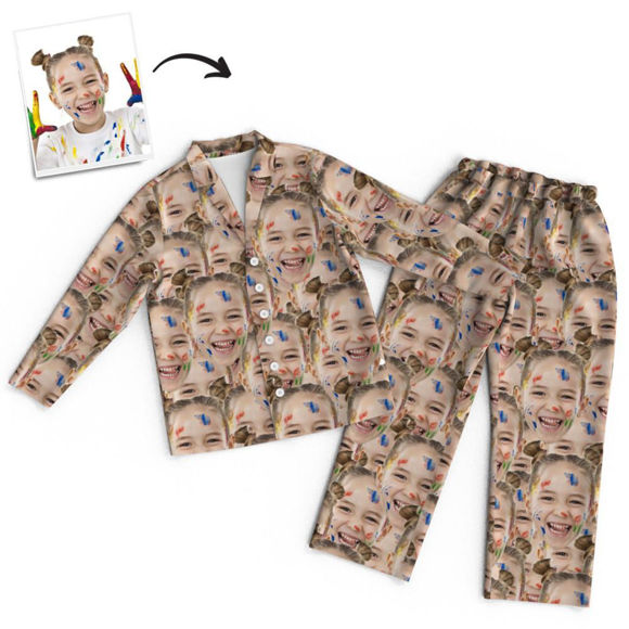 Image de Cadeau de pyjama pour animaux de compagnie multi-avatar coloré personnalisé - Pyjama unisexe avec copie de visage personnalisé - Meilleur cadeau pour la famille, un ami