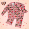 Image de Pyjamas personnalisés Pyjamas personnalisés pour la fête des mères Cadeaux de Noël personnalisés pour maman - Pyjamas unisexes personnalisés avec copie faciale - Meilleur cadeau pour la famille, un ami