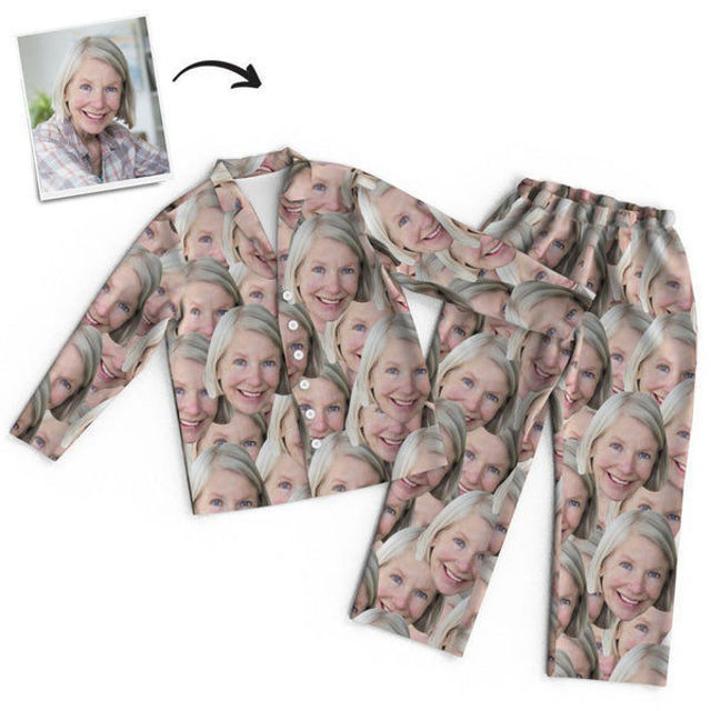 Picture of Customized Colorful Multi-face All Print Over Pajamas