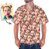Image de Chemise hawaïenne avec photo de visage personnalisée - Chemise hawaïenne avec copie de visage personnalisée - Meilleurs cadeaux d'été pour hommes - T-shirts de fête sur la plage comme cadeaux de vacances