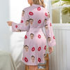 Image de Chemise de nuit à manches longues à imprimé visage personnalisé - Robe de nuit/peignoir photo personnalisée pour animaux de compagnie - Anniversaires et cadeau de Noël