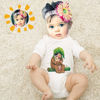 Imagen de Ropa de bebé personalizada Onesies de bebé personalizados Body infantil con cara de bebé personalizada de manga larga - Abrazo de oso bebé