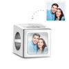 Picture of Custom Four-Sided Square Photo Charm in 925 Sterling Silver