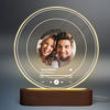 Imagen de Luz de noche de foto personalizada personalizada con registro transparente Placa de canción de acrílico escaneable Luz de noche de portada de álbum de canción personalizada para amantes de la música