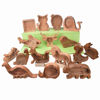Imagen de Hucha de madera personalizada para niños, niños y niñas, banco de monedas de animales de madera, banco de elefante, nombre del niño DIY, caja de ahorro de dinero transparente